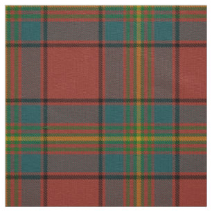 Scottish Clan Oliver Red Tartan Plaid Fabric