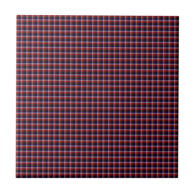 Scottish Clan Plaid Heritage Wall Accent Tile (Front)