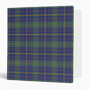 Scottish Clan Platt Tartan Plaid Binder