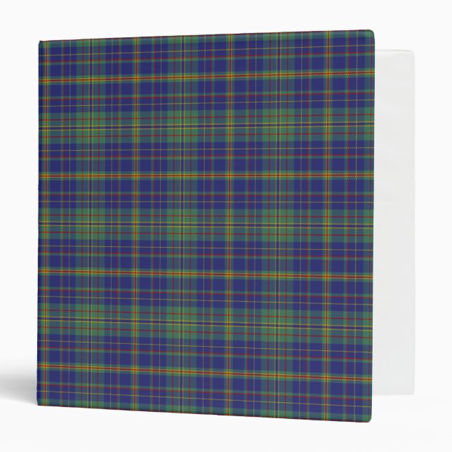 Scottish Clan Platt Tartan Plaid Binder (Front/Inside)