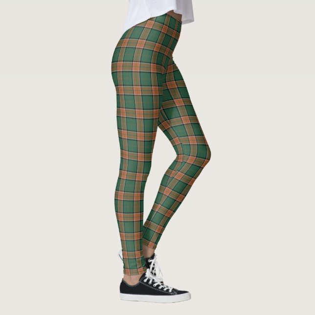 Scottish Clan Pollock Tartan Leggings (Right)