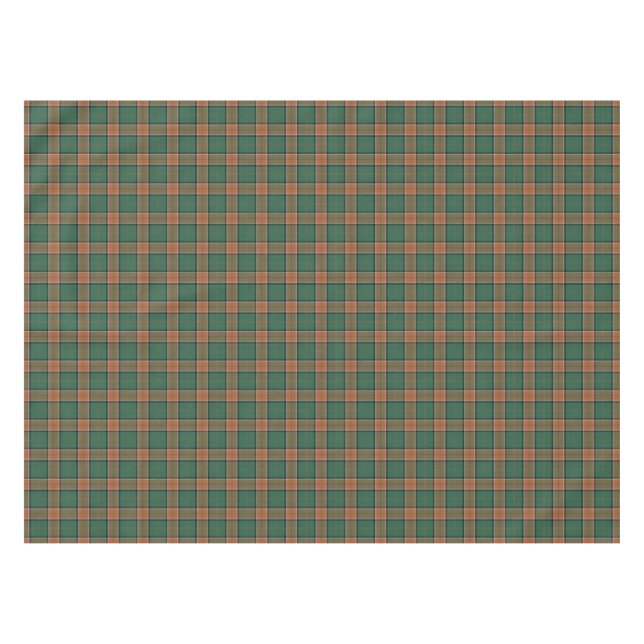 Scottish Clan Pollock Tartan Tablecloth (Front (Horizontal))