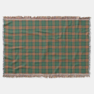 Scottish Clan Pollock Tartan Throw Blanket