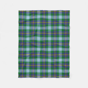 Scottish Clan Porteous Tartan Plaid Fleece Blanket