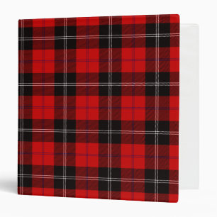 Scottish Clan Ramsay Tartan Plaid Binder