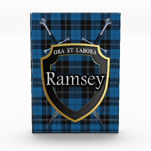 Scottish Clan Ramsey Ramsay Tartan Photo Block