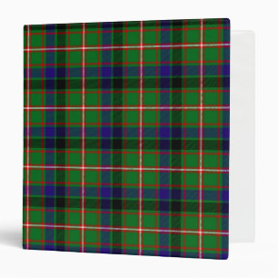 Scottish Clan Reid Tartan Plaid Binder
