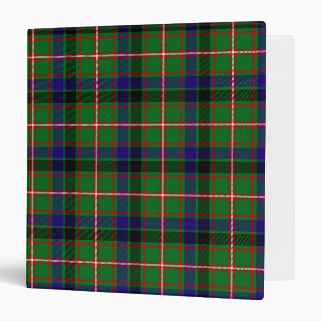 Scottish Clan Reid Tartan Plaid Binder (Front/Inside)