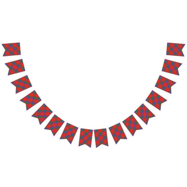 Scottish Clan Robertson Tartan Bunting Flags (All)