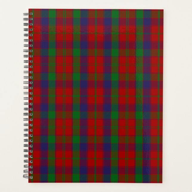Scottish Clan Robertson Tartan Plaid Planner (Front)