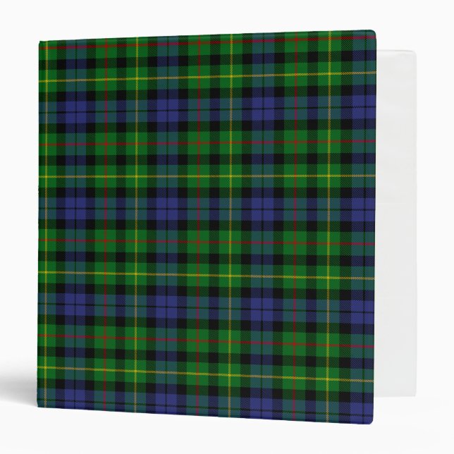 Scottish Clan Rollo Tartan Plaid Binder (Front/Inside)
