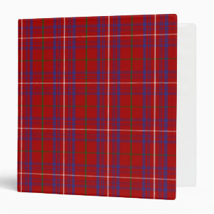Scottish Clan Rose Tartan Plaid Binder