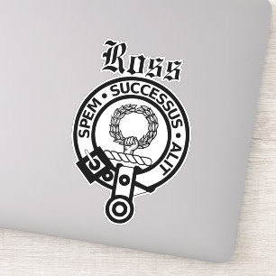 Scottish Clan Ross Crest Badge Large Sticker