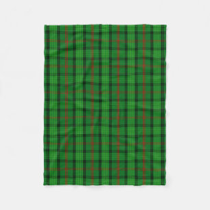 Scottish Clan Ross Tartan Plaid Fleece Blanket