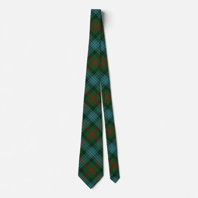 Scottish Clan Ross Tartan Tie (Front)