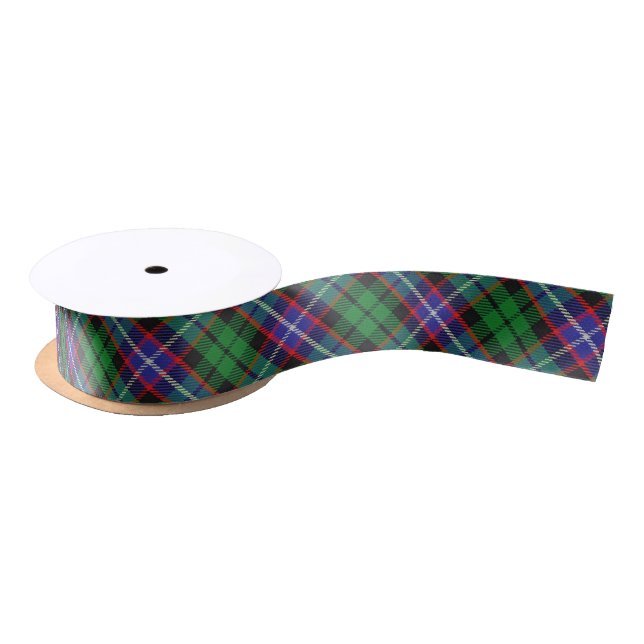 Scottish Clan Russell Classic Tartan Plaid Satin Ribbon (Spool)