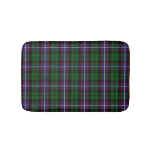 Scottish Clan Russell Tartan Plaid Bath Mat