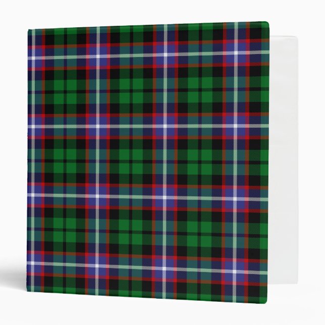 Scottish Clan Russell Tartan Plaid Binder (Front/Inside)