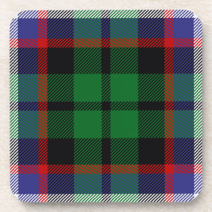 Scottish Clan Russell Tartan Plaid Coaster