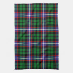 Scottish Clan Russell Tartan Plaid Kitchen Towel