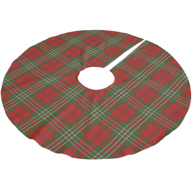 Scottish Clan Scott Tartan Brushed Polyester Tree Skirt (Angled)