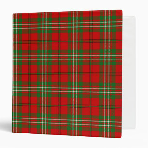 Scottish Clan Scott Tartan Plaid Binder