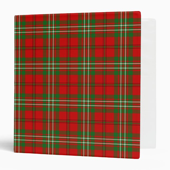 Scottish Clan Scott Tartan Plaid Binder (Front/Inside)