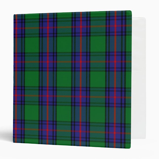 Scottish Clan Shaw Tartan Plaid Binder (Front/Inside)