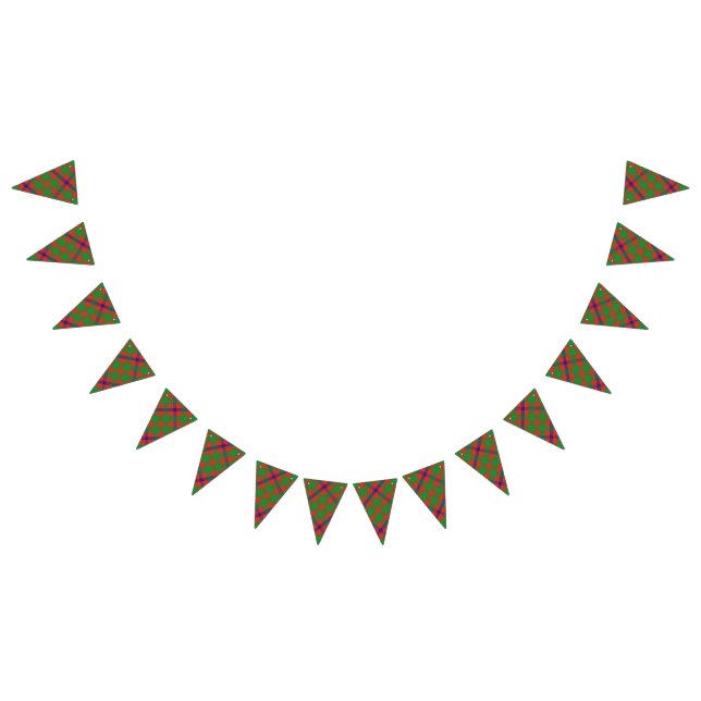 Scottish Clan Skene Tartan Bunting Flags (All)