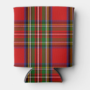 Scottish Clan Stewart Tartan Plaid Can Cooler