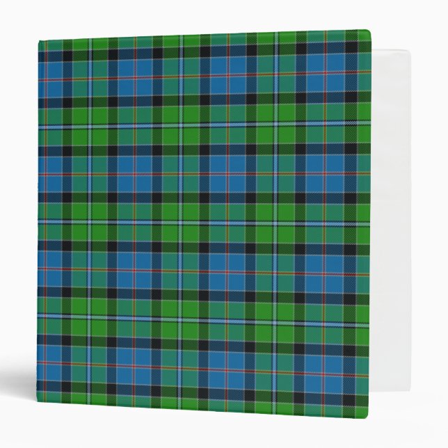 Scottish Clan Stirling Tartan Plaid Binder (Front/Inside)