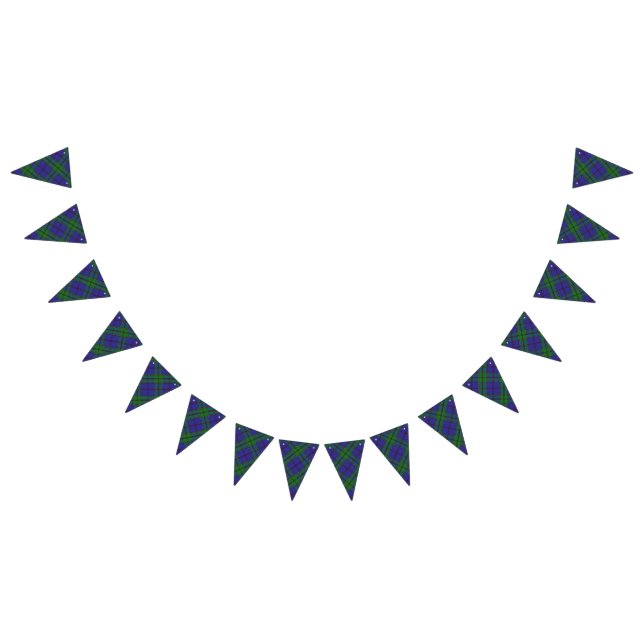 Scottish Clan Strachan Tartan Bunting Flags (All)