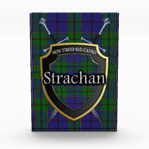 Scottish Clan Strachan Tartan Photo Block