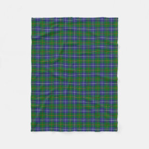 Scottish Clan Turnbull Hunting Tartan Plaid Fleece Blanket