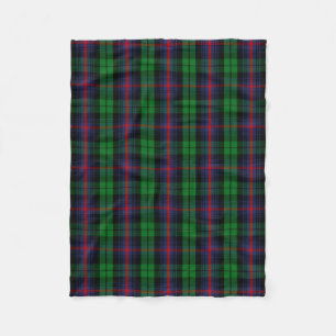 Scottish Clan Urquhart Tartan Plaid Fleece Blanket