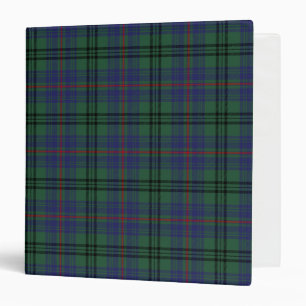 Scottish Clan Walker Tartan Plaid Binder