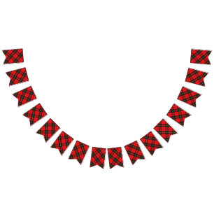 Scottish Clan Wallace Tartan Bunting Flags