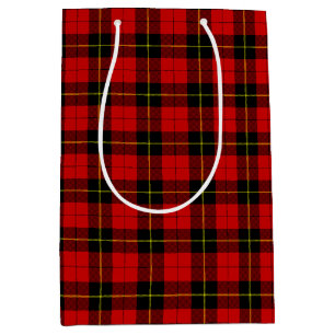 Scottish Clan Wallace Tartan Pattern Medium Gift Bag
