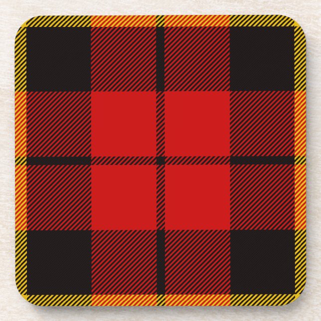 Scottish Clan Wallace Tartan Plaid Coaster (Front)