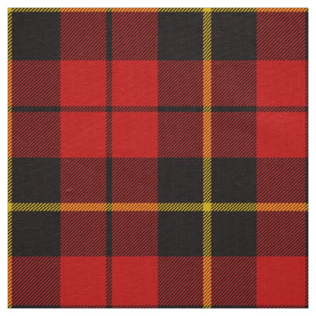 Scottish Clan Wallace Tartan Plaid Fabric (Swatch)