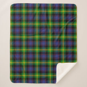 Scottish Clan Watson Tartan Plaid Sherpa Blanket