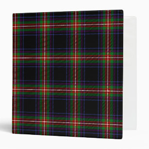 Scottish Clan Watt Tartan Plaid Binder