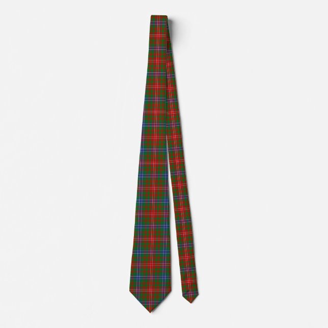 Scottish Clan Wilson Tartan Plaid Tie (Front)