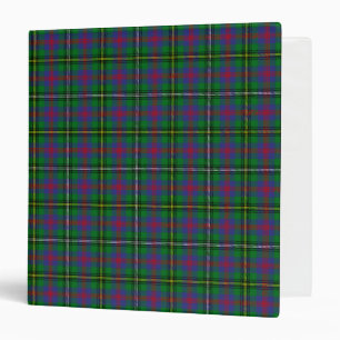 Scottish Clan Wood Tartan Plaid Binder