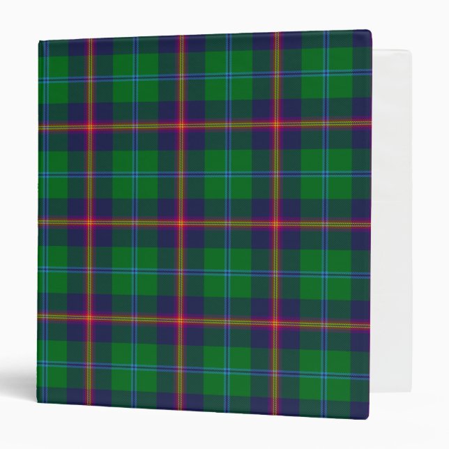 Scottish Clan Young Tartan Plaid Binder (Front/Inside)