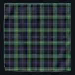 Scottish Classic Purple Black Green Tartan Plaid Bandana<br><div class="desc">Deck the colours of a good old tradition with this purple green yellow and black tartan plaid pattern print bandana</div>