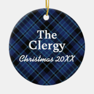 Scottish Clergy Tartan Ceramic Ornament