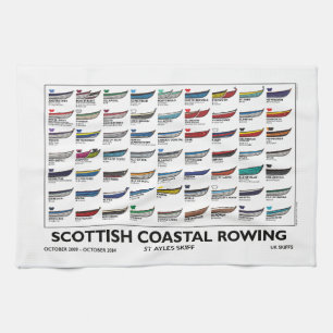 Scottish Coastal Rowing Skiffs - First 5 Years Kitchen Towel