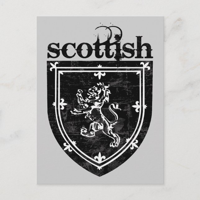 scottish coat of arms postcard (Front)
