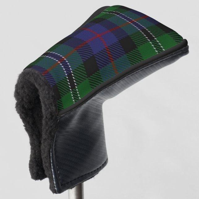Scottish Colours Clan Rose Hunting Tartan Plaid Golf Head Cover (3/4 Front)